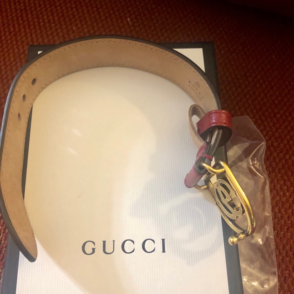 NWT~GUCCI~Marmont Double-G Leather Belt Bracelet - Picture 11 of 11